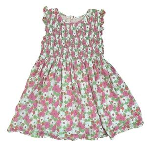 Mini Boden (4|5) Smocked Floral Dress